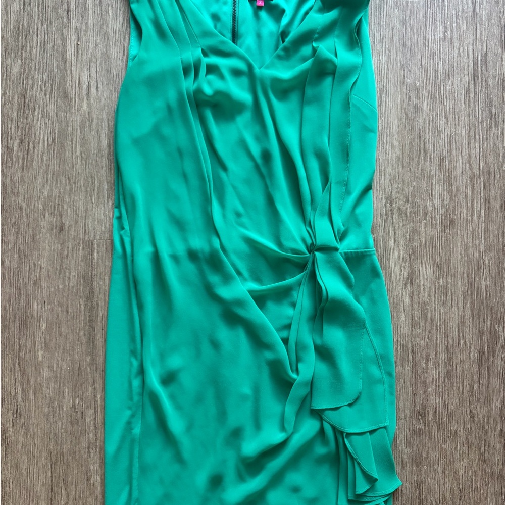 Vince Camuto Vibrant Green Asymmetrical Dress